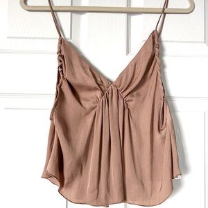 NWT Free People Gardenia Cami Top in soft earth size XS